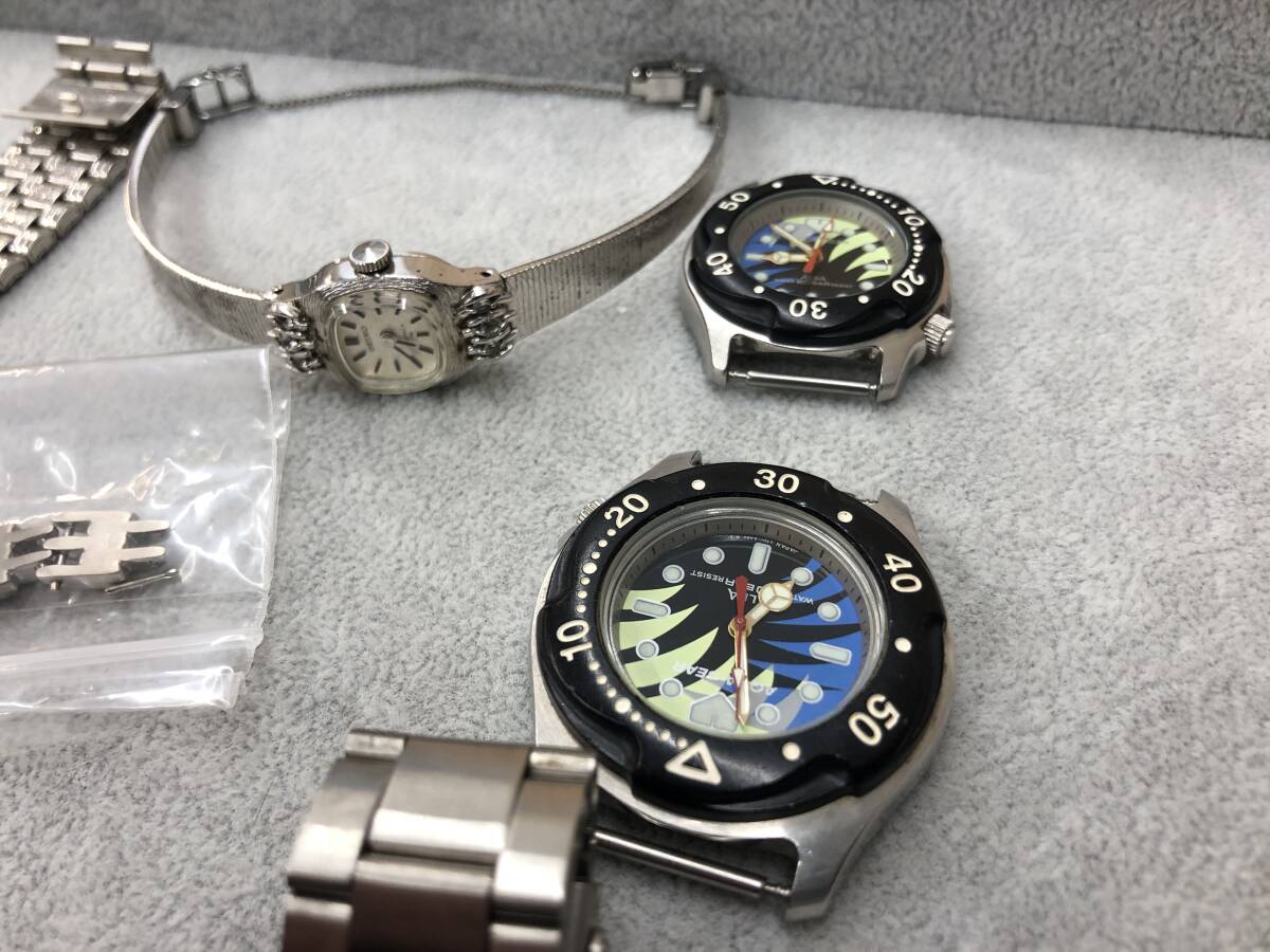 (KW1113~)【１円スタート！】腕時計 おまとめ 11点 casio seiko alba elgin 等 現状品 レディース メンズ 時計 ヴィンテージ 不動 ジャンク_画像5