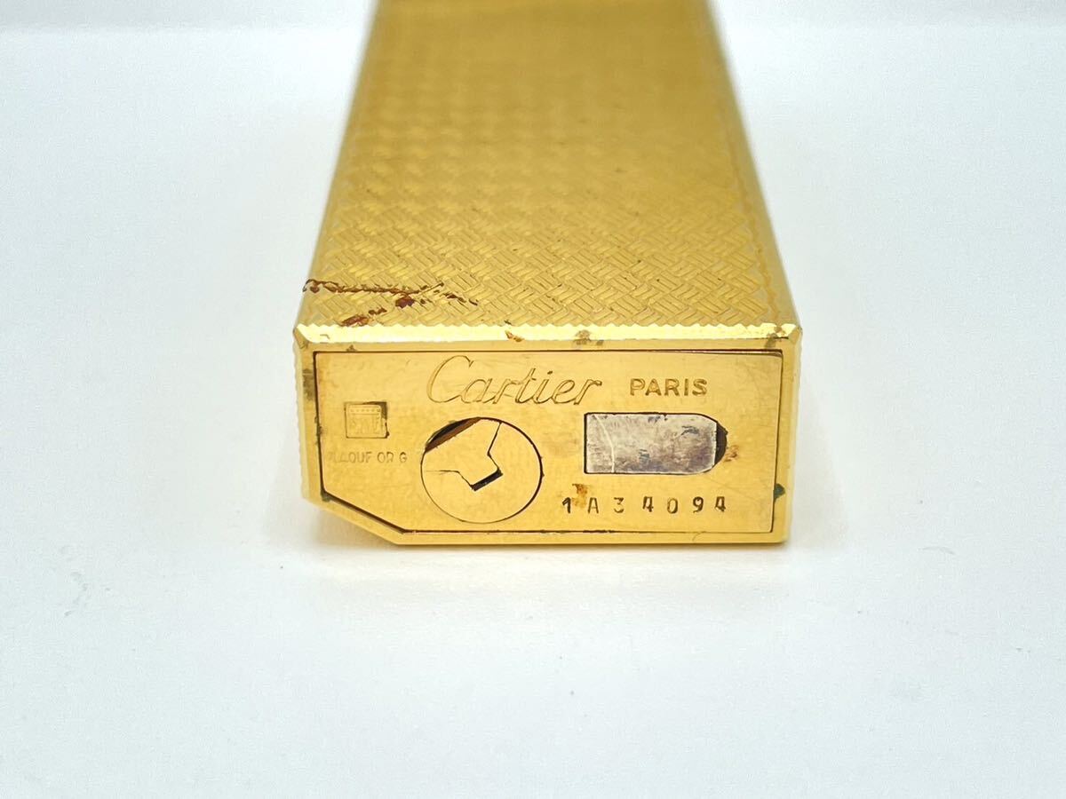 （T3536）Cartier/カルティエ ガスライター 五角形　ゴールドカラー 喫煙具　※動作未確認　現状渡し_画像5