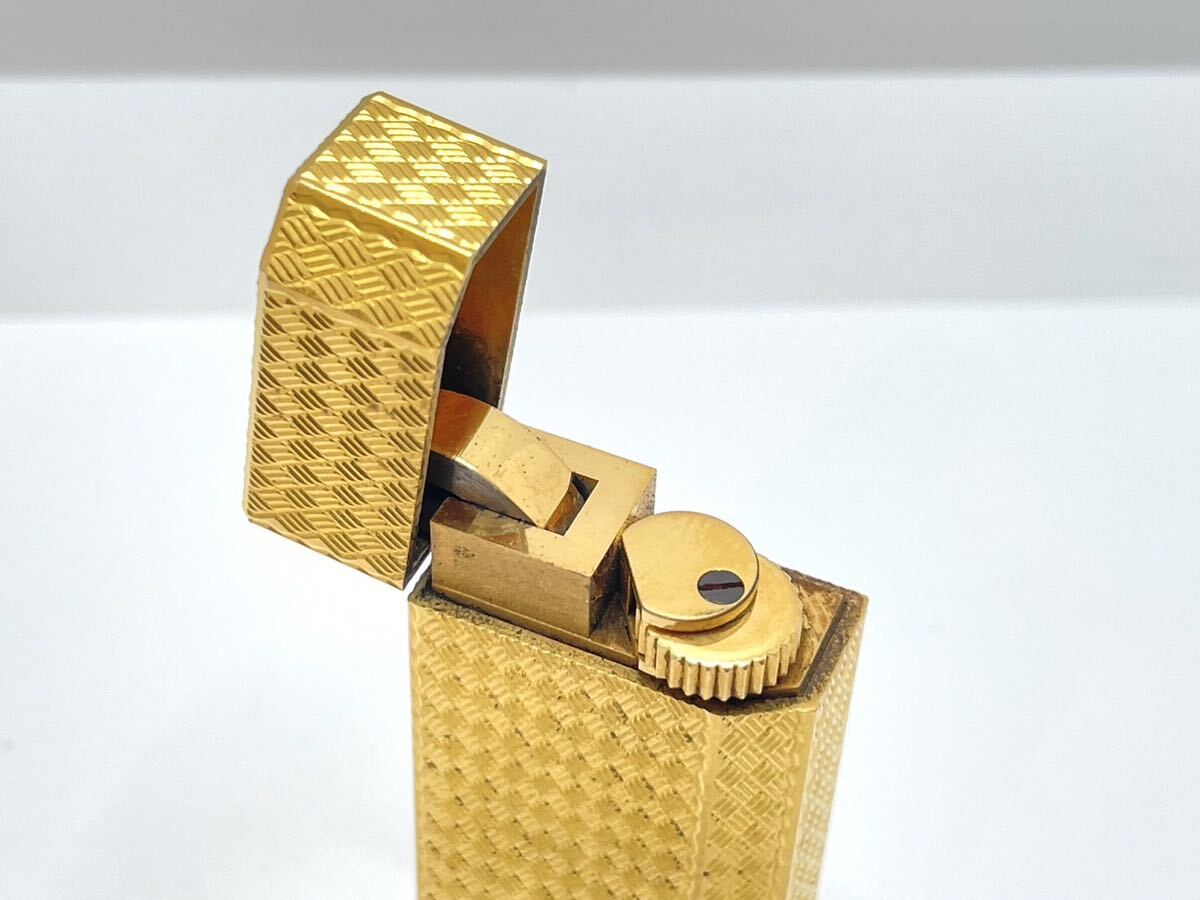 （T3536）Cartier/カルティエ ガスライター 五角形　ゴールドカラー 喫煙具　※動作未確認　現状渡し_画像6