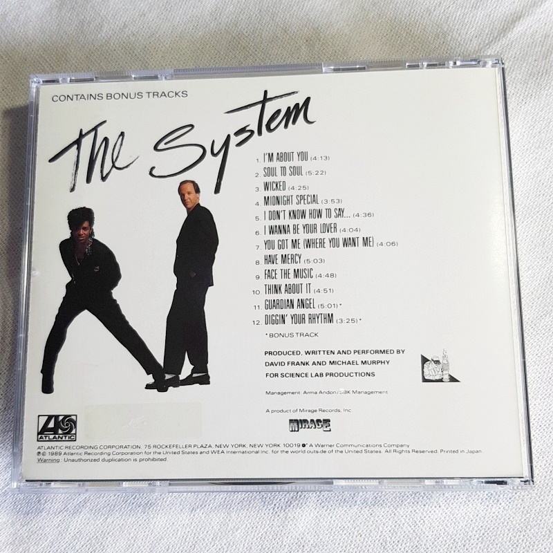 The System「Rhythm and Romance」＊ヒット作「Don't Disturb This Groove」に続く1989年リリース・5thアルバム ＊プロモ盤の画像2