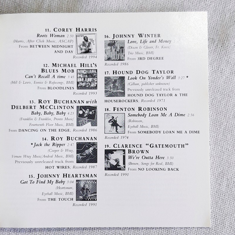 V.A.「THE ALLIGATOR RECORDS 25TH ANNIVERSARY COLLECTION」＊1971年~1996年の38曲。Albert Collins、Roy Buchananなどの未発表曲も収録の画像10
