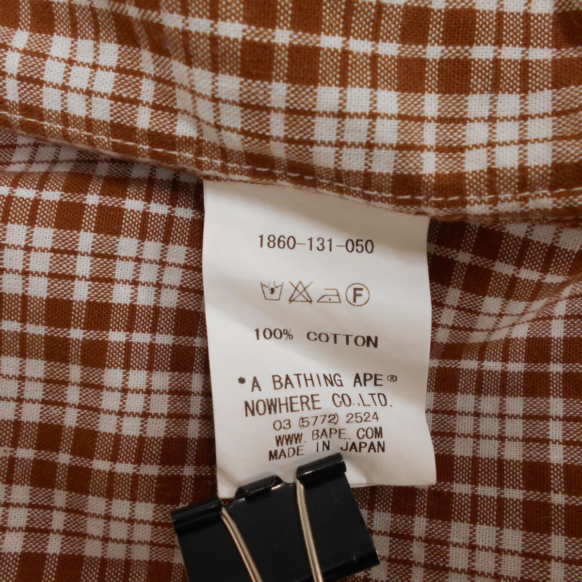 A BATHING APE アベイシングエイプ 1860-131-050 半袖シャツ A BATHING APE アベイシングエイプ 1860-131-050 半袖シャツ