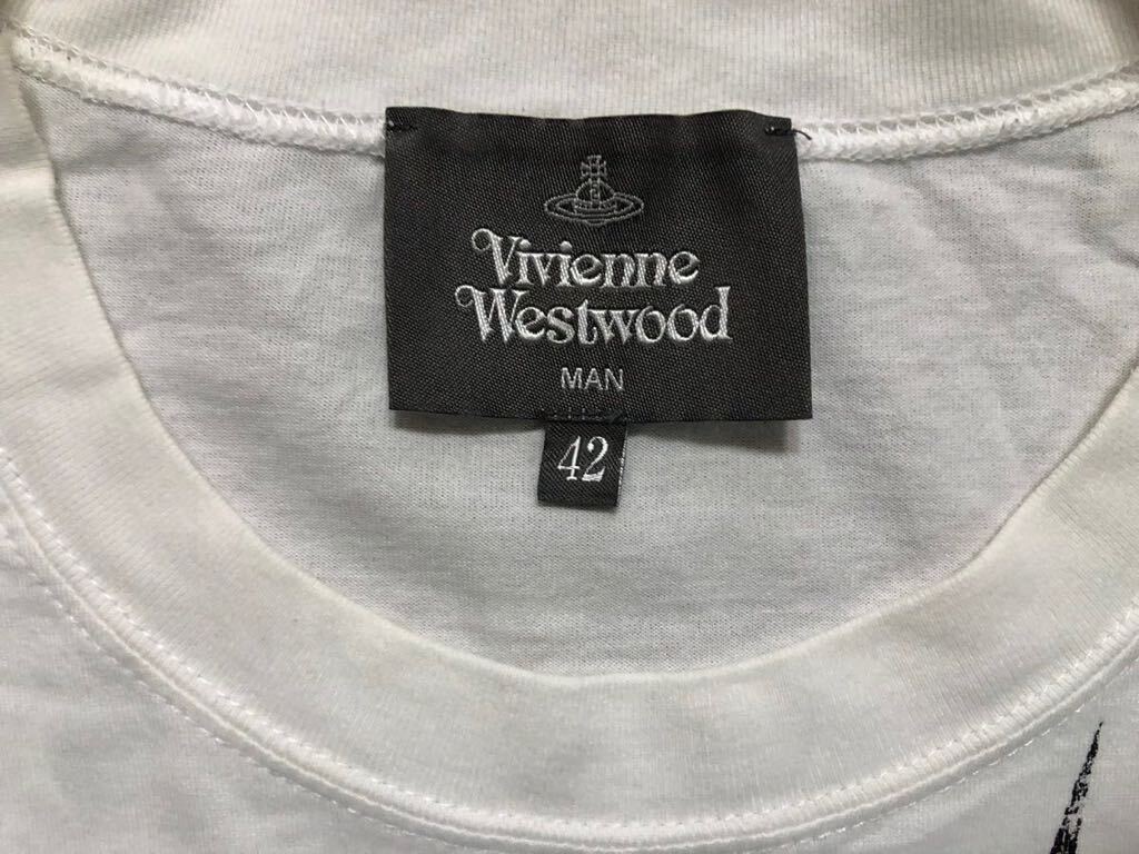 Vivienne Westwood RELAX T-SHIRTSヴィヴィアンウエストウッド　Tシャツ 半袖 白　ホワイト　42サイズ_画像7