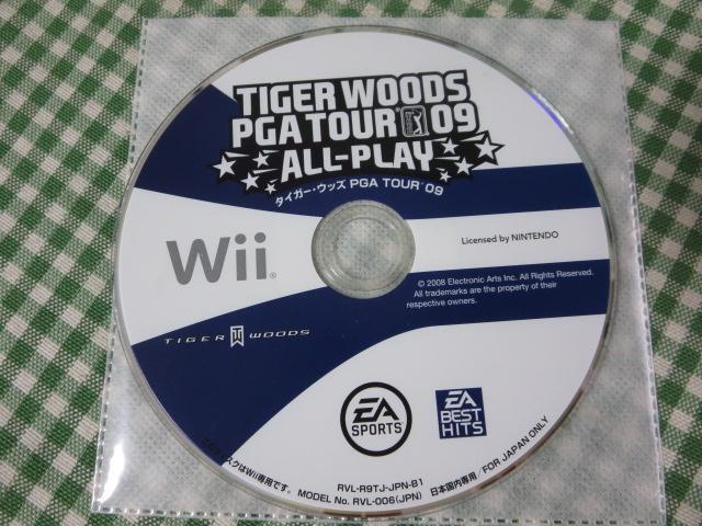 Wiiソフトのみ タイガー・ウッズ PGA TOUR 09 ALL-PLAY_画像1