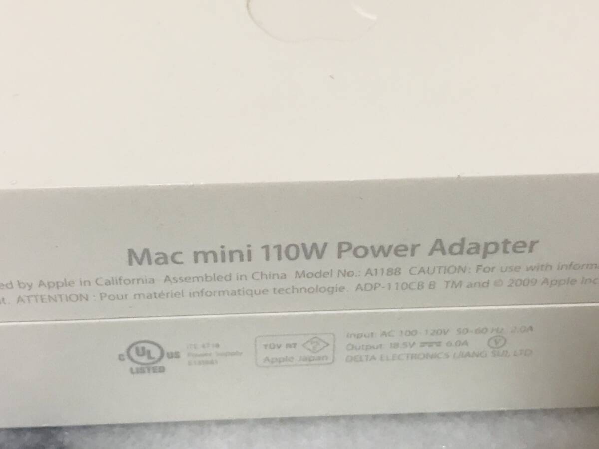 ★Apple アップル Mac mini A1283 アダプター110Wケーブル付★の画像7