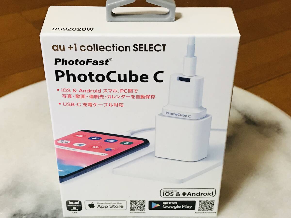 ★新品未使用★AU PhotoFast Photo Cube C AU +1 COLLECTION SELECT ANDROID & IOS バックアップ★即決★の画像1