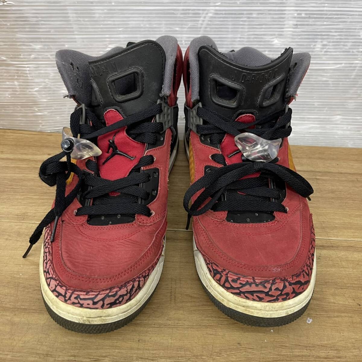 送料無料S84704 NIKE AIR JORDAN SPIZIKE RED BLACK ナイキ ジョーダン スパイジーク315371-601 27cm_画像2