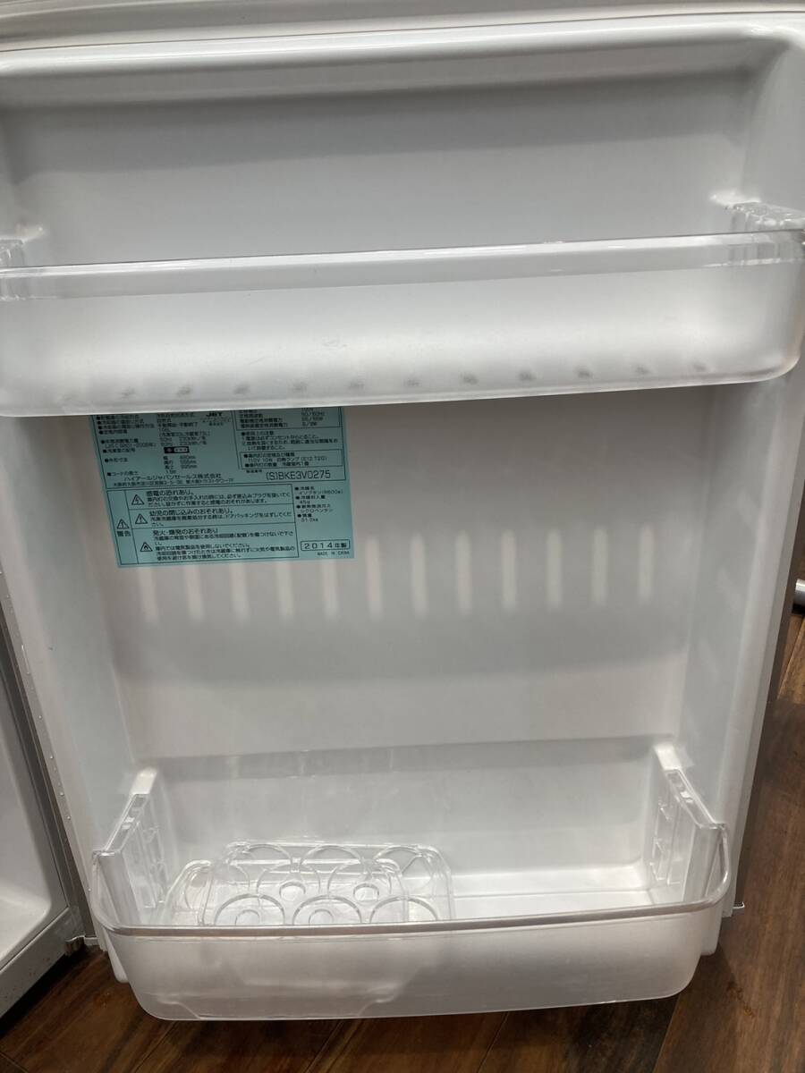 送料無料S84448 Haier 2ドア冷凍冷蔵庫 JR-N106H 106L 良品の画像7