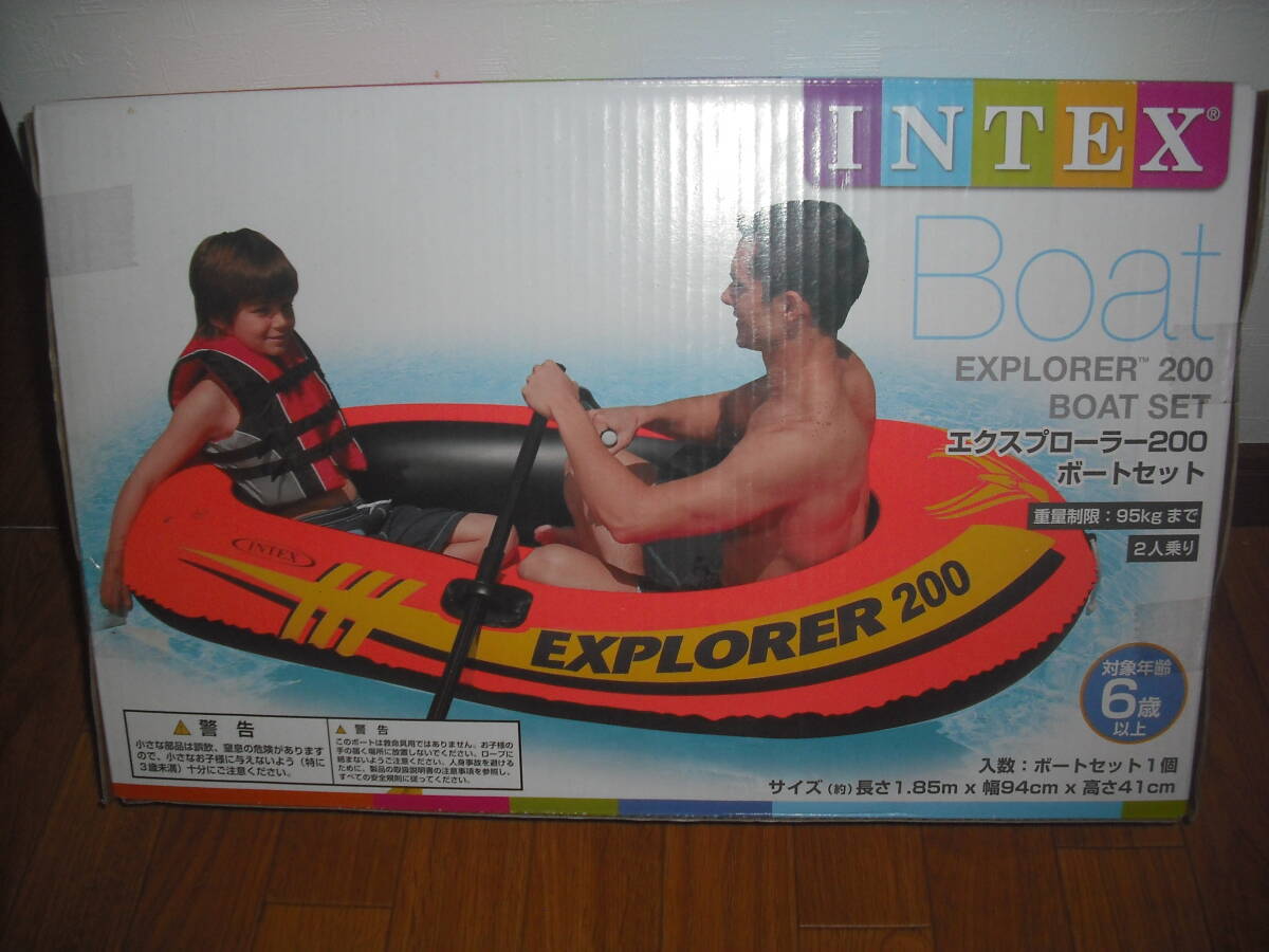  new goods Explorer 200 boat set all * pump attaching vinyl boat rubber boat 2 number of seats INTEX free shipping!