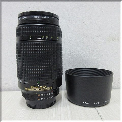 ★ニコン Nikon ED AF NIKKOR 70-300mm 1:4-5.6D 一眼カメラ用 レンズ HB-15 レンズフード付き★_画像2