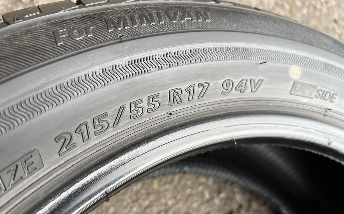 夏タイヤ 215/55R17 ブリヂストン ECOPIa NH100RV 中古タイヤ バリ溝 215/55-17 ヴェゼル オデッセイ クラウン カムリ 4本セットの画像8