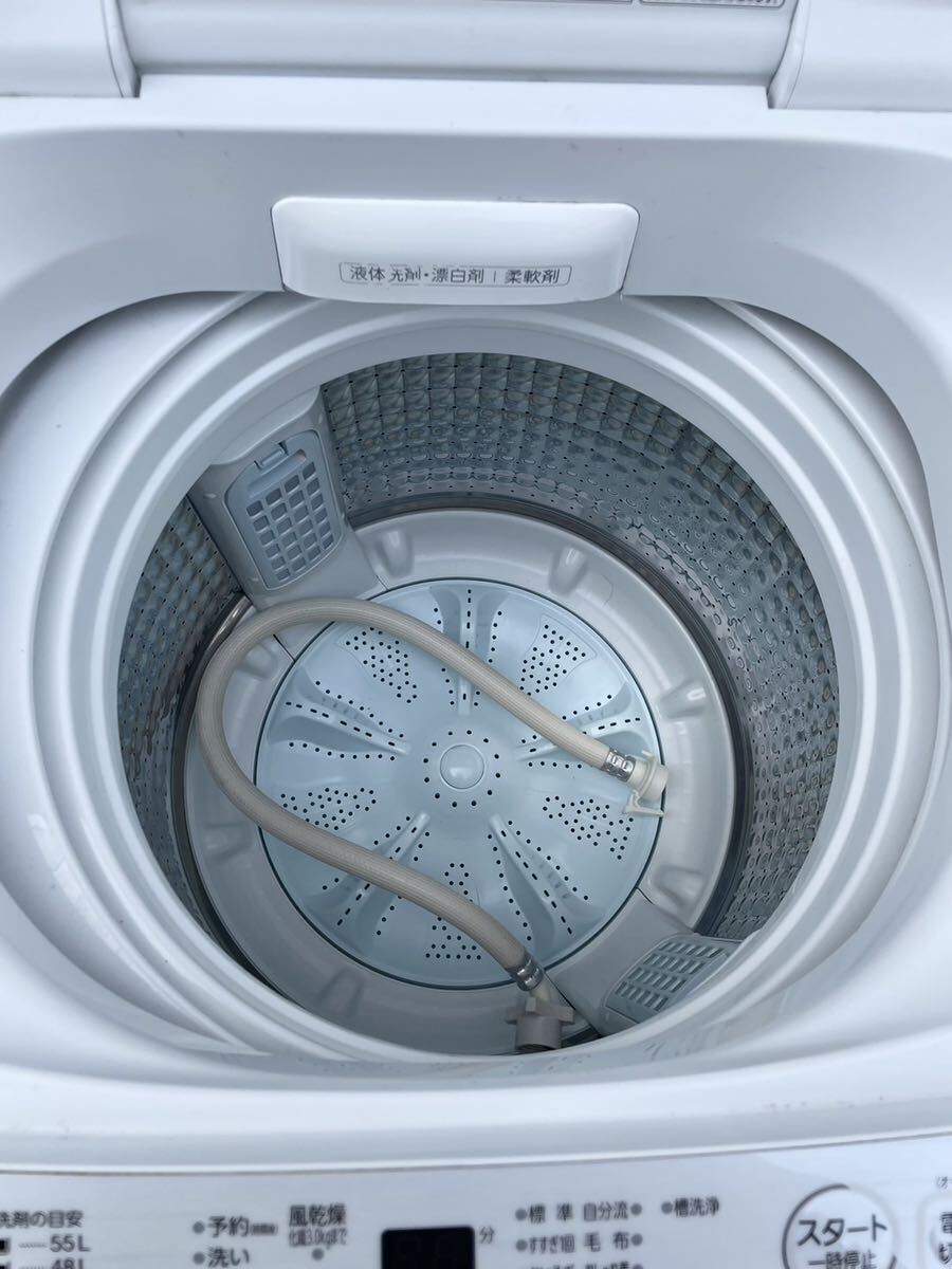 極美品 AQUA アクア 全自動洗濯機 AQW-S7E9(W) 2021年製 洗濯容量 7.0kg 通電確認済み_画像3