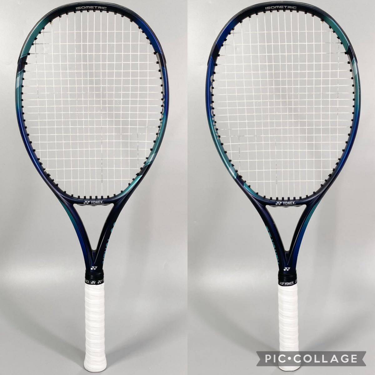 ②【上品】YONEX EZONE 100 2022 Eゾーン 硬式 300gテニスラケット 07EZ100 オールラウンド_画像3