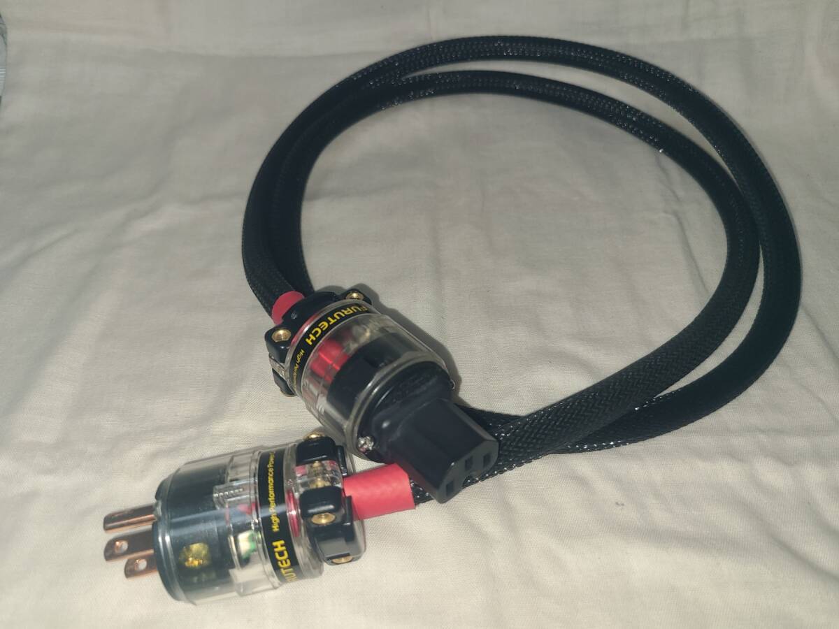 FURUTECH FI-11M(Cu) FI-11(Cu) 電源ケーブル2sq　1.5ｍ　橋本電線（Audio cable and Wire）にて購入　中古_画像1