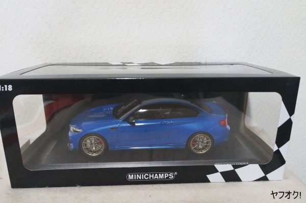 ミニチャンプス BMW M2 CS 2020 1/18 ミニカー ブルー_画像2