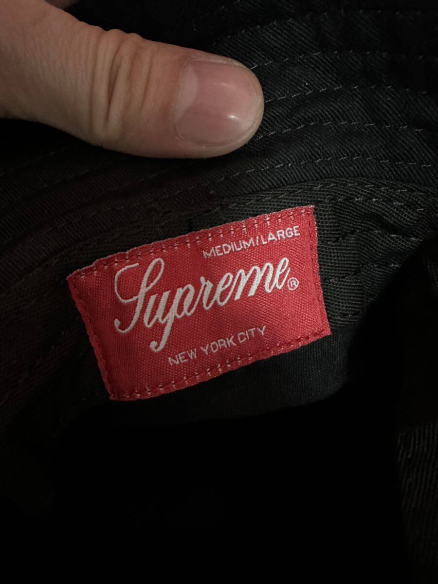 ☆超激レア☆Supreme Lasered Twill Crusher Black 23SS シュプリーム レイザー ツイル クラッシャー ブラック ハット バケハ_画像8