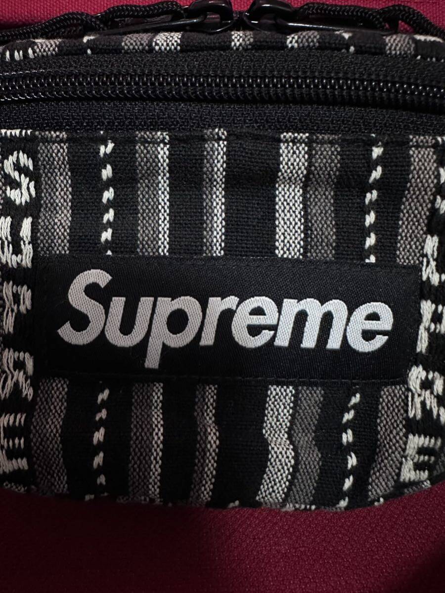 ☆希少☆超激レア☆Supreme Woven Stripe Waist Bag ウエストバッグ