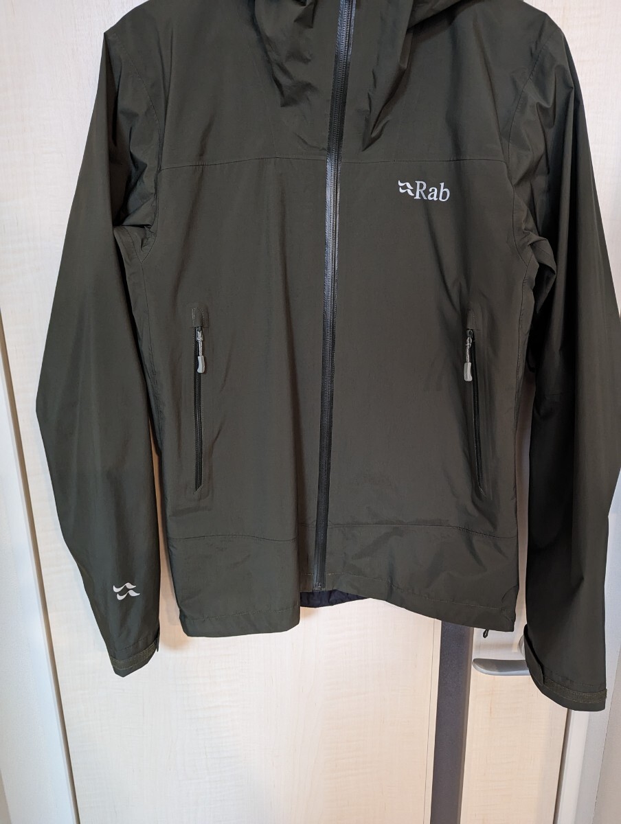 美品 Rab（ラブ） Meridian Jacket JPNM ARMY Gore-Tex Paclite Plus GORE-TEX マウンテンパーカーの画像3