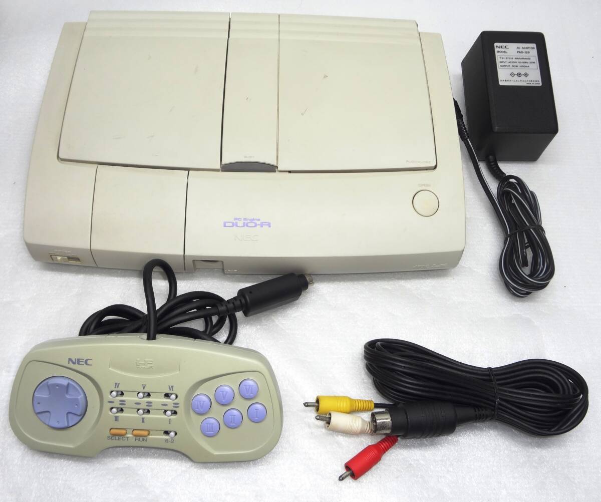 NEC PC engine DUO-R body PI-TG10 PC arcade pad 6 attaching 