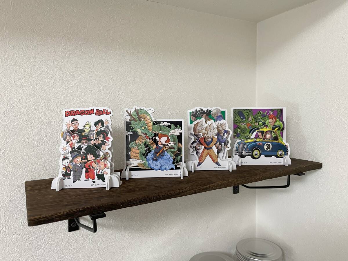 一番くじ ドラゴンボール VS オムニバスビースト H賞 レイヤースタンド 4種 DragonBall 3layer Paper Stands pre-assembled Anime Goods_こんな感じで飾っています