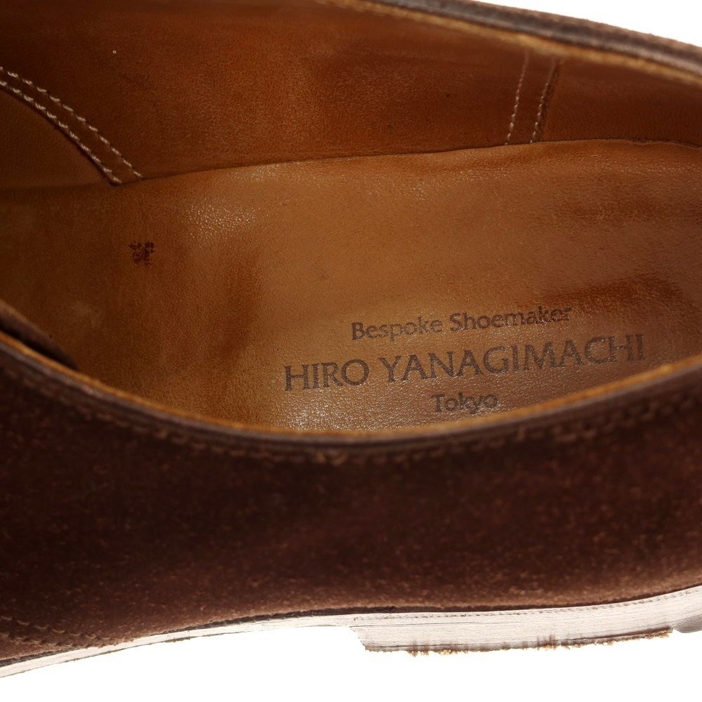 【中古】ヒロ ヤナギマチ HIRO YANAGIMACHI スエード プレーントゥ ドレスシューズ【6.5位】_画像7