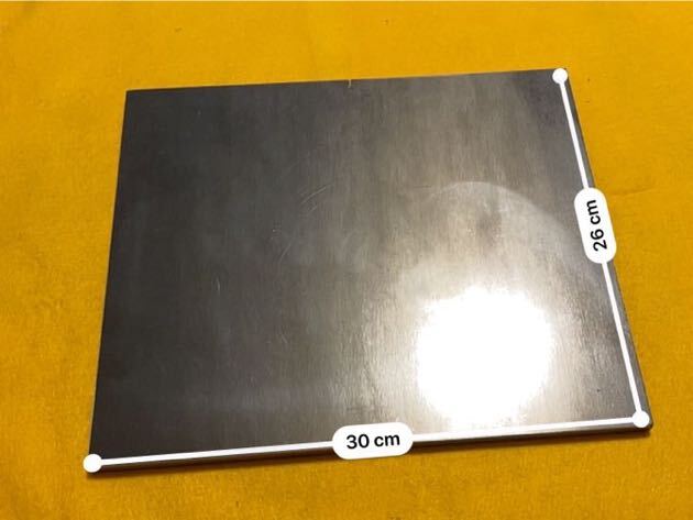 極厚鉄板 30×26センチ 厚さ9mm バーベキュー ステーキ 鉄板焼きにの画像1