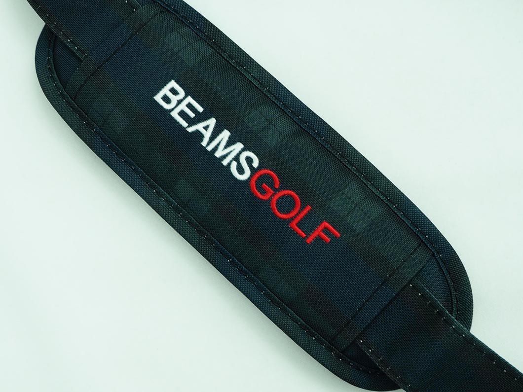 BEAMS ビームス GOLF ゴルフ チェック クラブケース バッグ 濃紺 ■■ ☆ edb7 メンズ_画像3