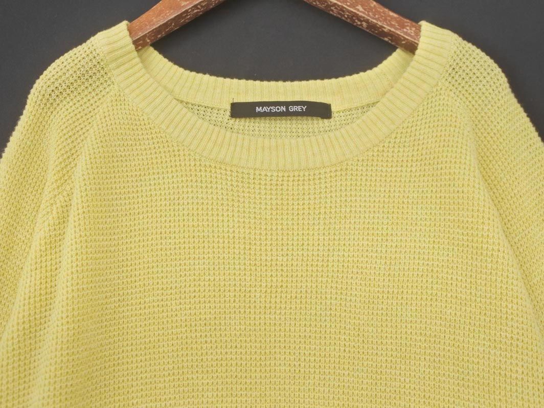 MAYSON GREY Mayson Grey knitted cut and sewn size2/ yellow #* * eda1 lady's 
