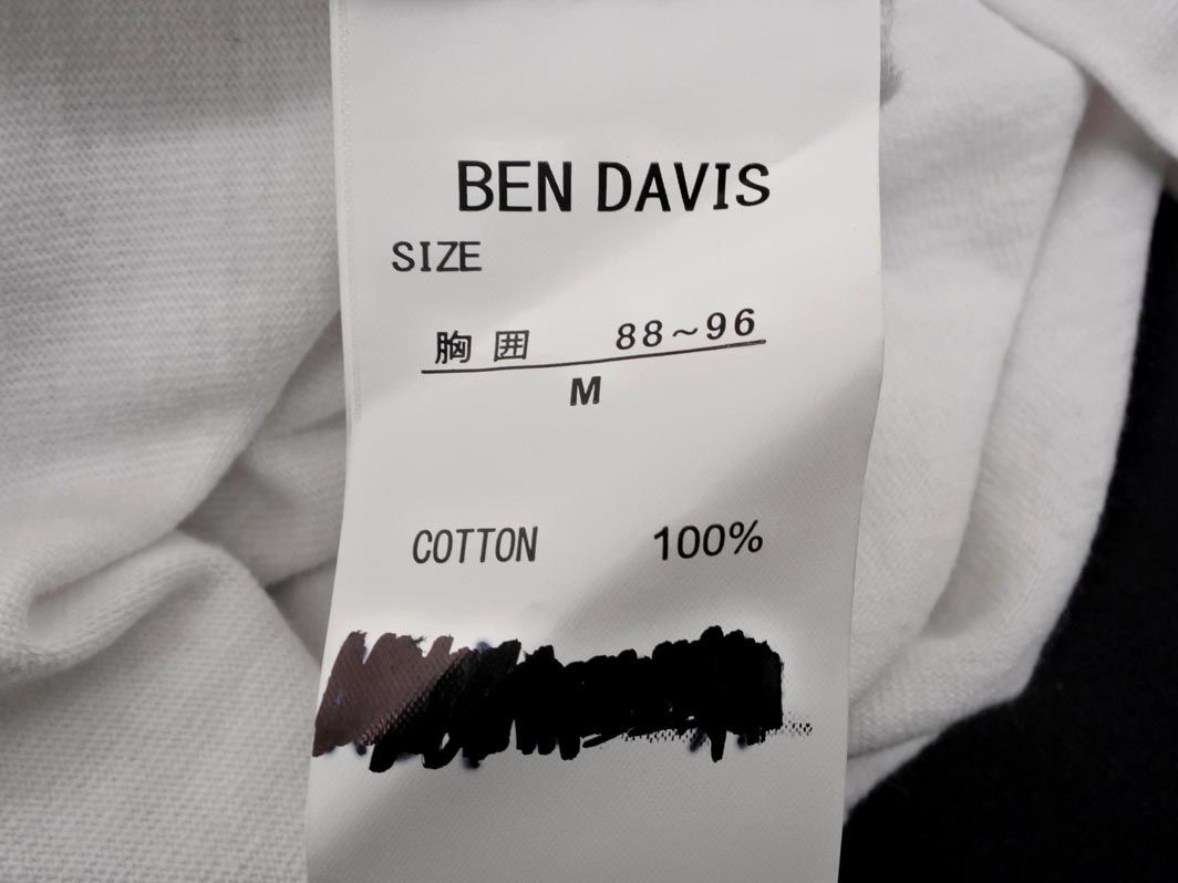 BEN DAVIS ベンデイビス ポケット 長袖 Tシャツ sizeM/白ｘ緑ｘベージュ ■◇ ☆ eda1 メンズ_画像5