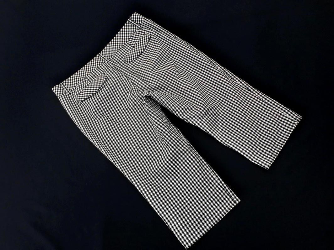  cat pohs OK UNTITLED Untitled large size silver chewing gum check cropped pants size44/ white x black #* * eda2 lady's 