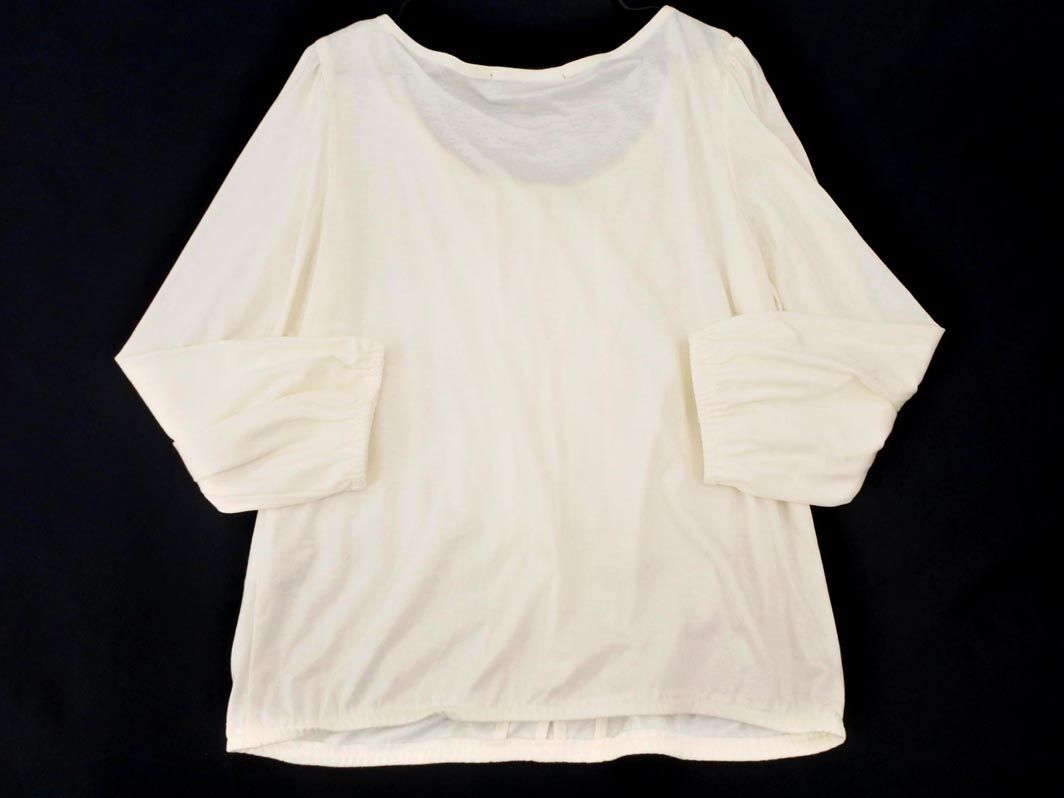  cat pohs OK UNTITLED Untitled la full blouse shirt size2/ eggshell white #* * eda2 lady's 