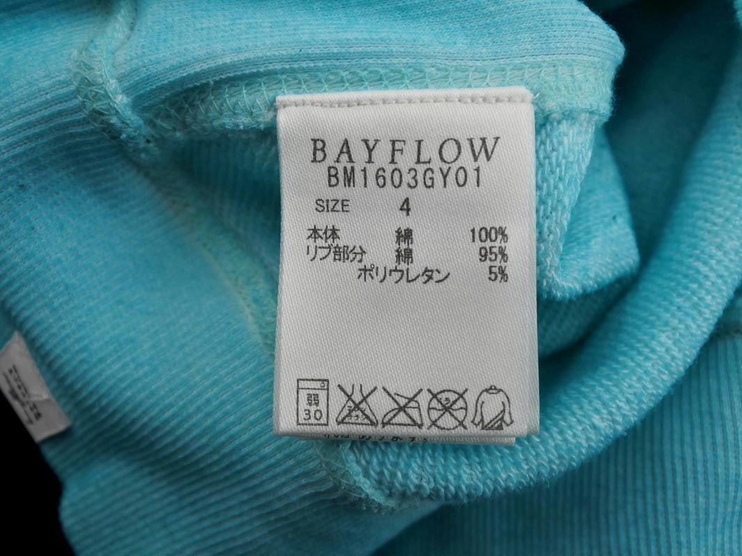 BAYFLOW ベイフロー トレーナー スウェット size4/水色 ■◇ ☆ eda2 メンズ_画像7