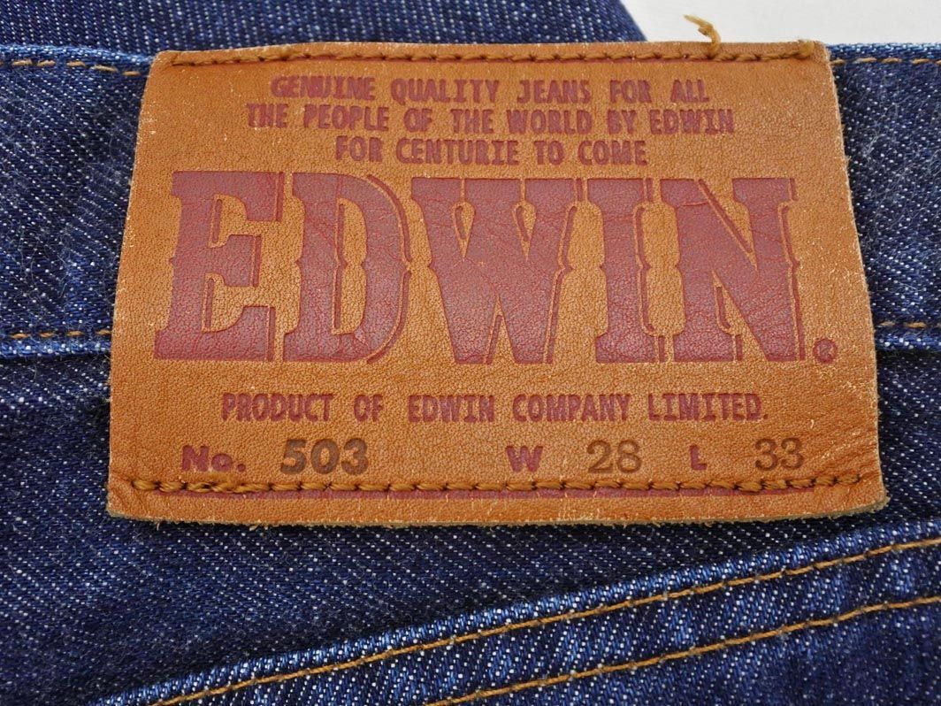 EDWIN エドウィン 503 デニムパンツ size28/紺 ■■ ☆ eda2 レディース_画像5