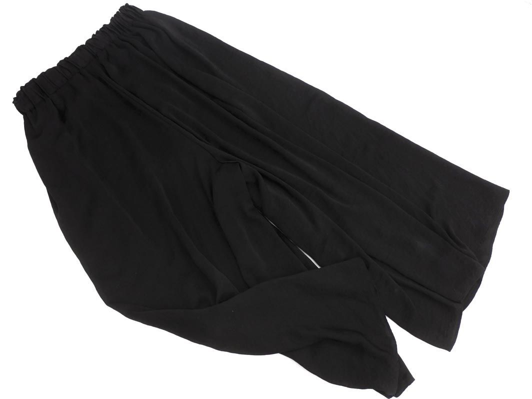 earth music&ecology Earth Music & Ecology wide pants sizeF/ black #* * eda3 lady's 