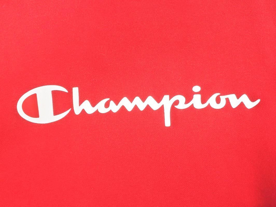 Champion チャンピオン ロゴ プリント トレーナー スウェット sizeM/赤 ■◇ ☆ eda5 メンズ_画像4