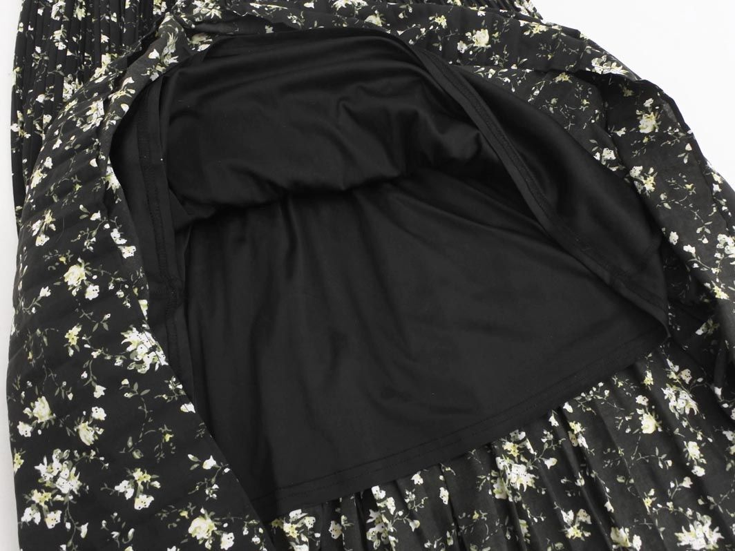 AZUL BY MOUSSY azur bai Moussy маленький цветочный принт юбка в складку sizeM/ чёрный #* * eda5 женский 