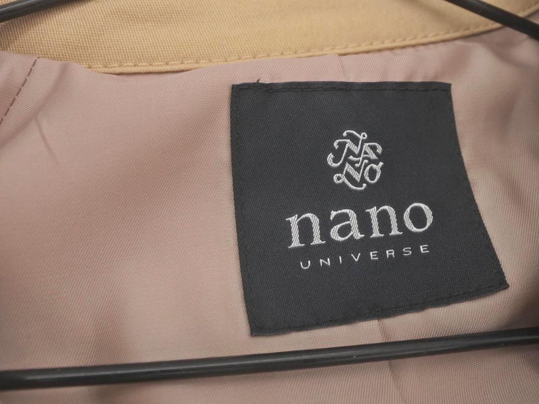 nano universe ナノユニバース トレンチ コート size36/ベージュ ■◇ ☆ eda9 レディース_画像5