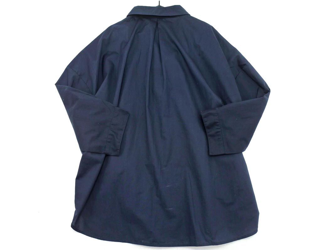 ネコポスOK chocol raffine robe ショコラフィネローブ ７分袖 プルオーバー シャツ sizeF/紺 ■◇ ☆ edb2 レディースの画像4