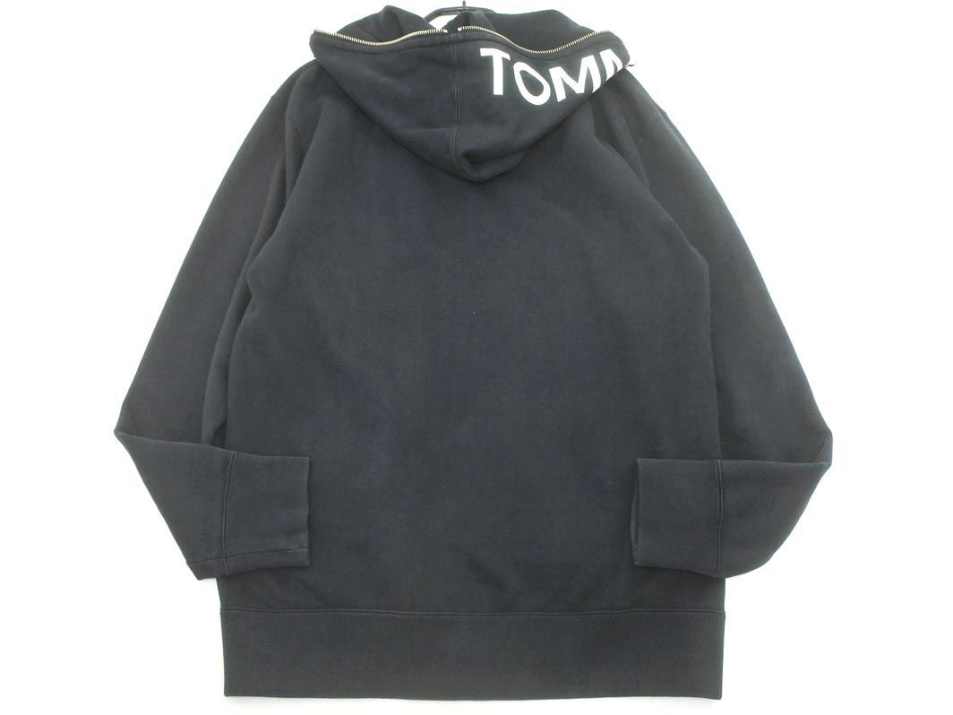 TOMMY HILFIGER トミーヒルフィガー スウェット ロゴ ジップアップ パーカー sizeL/紺 ■◇ ☆ edb6 メンズの画像8