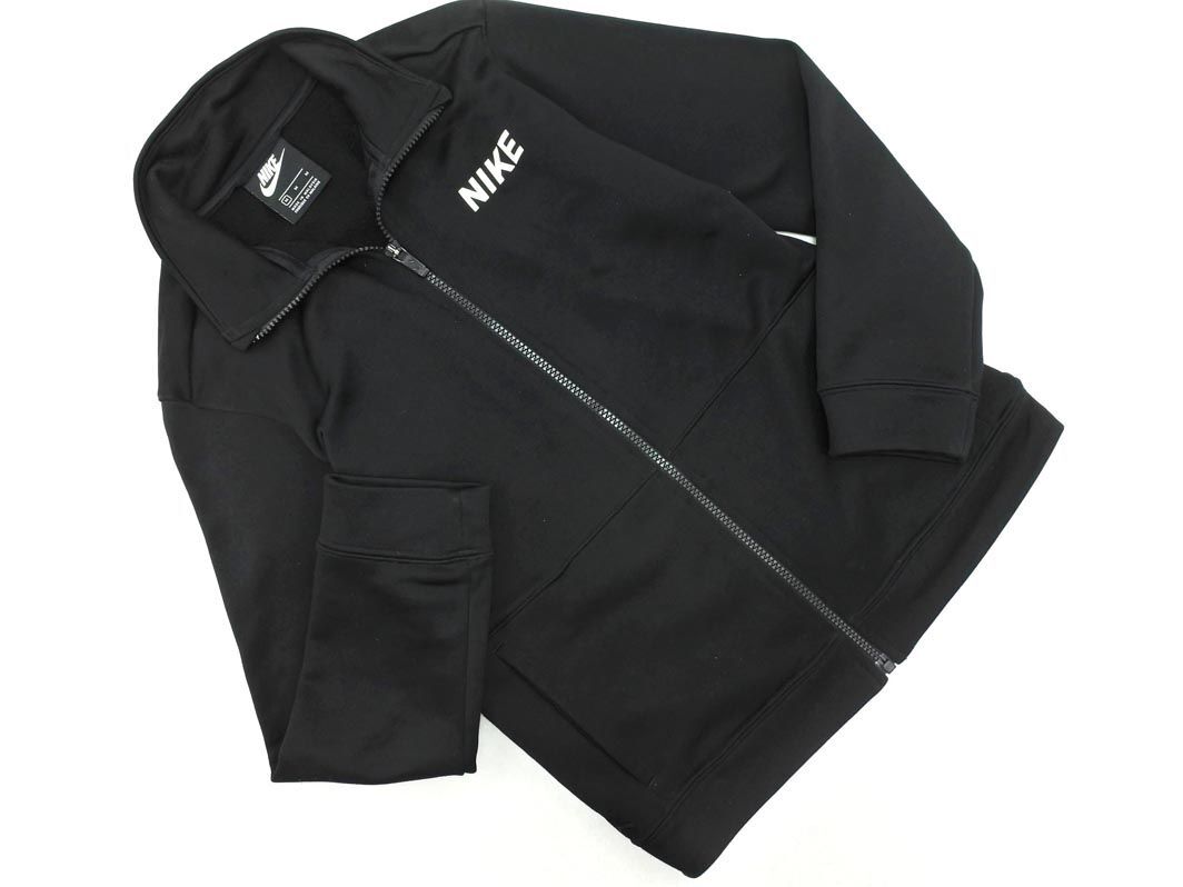 NIKE Nike Logo принт спортивная куртка sizeM(140-150cm)/ чёрный #* * edb6
