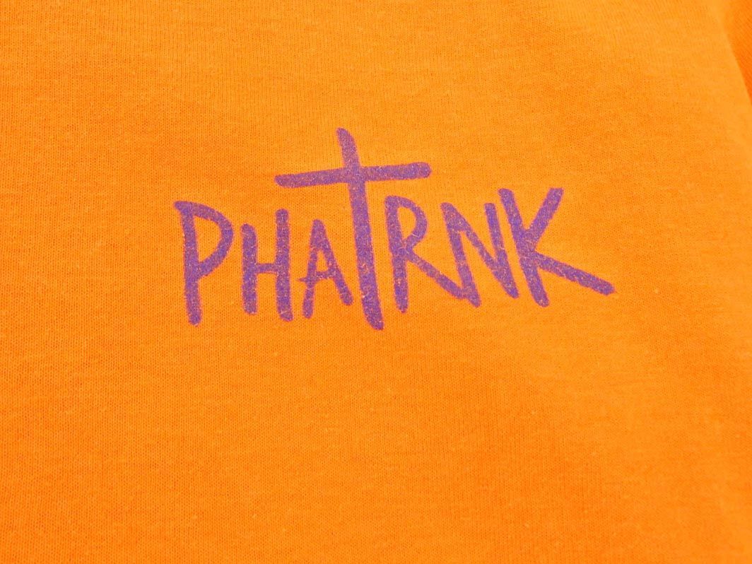 PHATRNK ファットランク ロゴ 長袖 Tシャツ sizeM/オレンジ ■◇ ☆ ecc9 メンズ_画像4