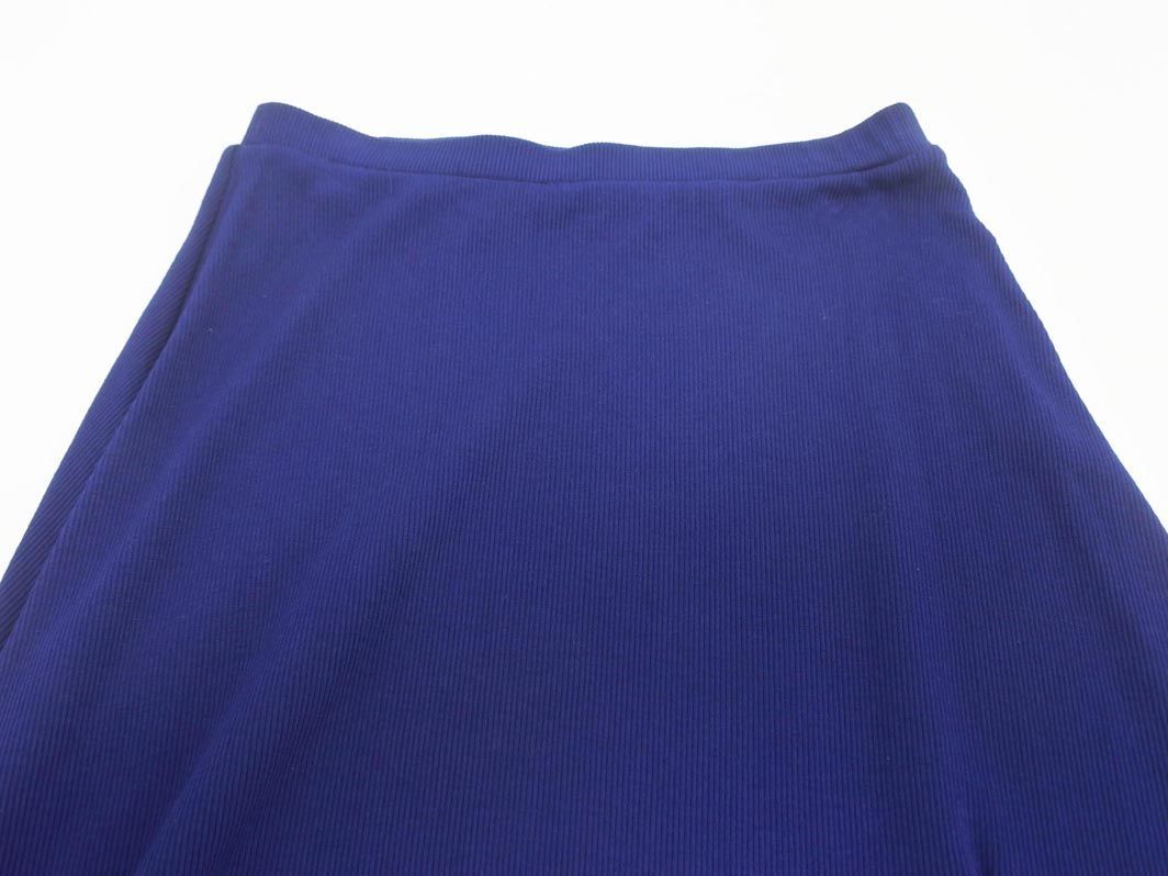 AZUL BY MOUSSY azur bai Moussy rib maxi skirt sizeS/ blue ## * edb7 lady's 