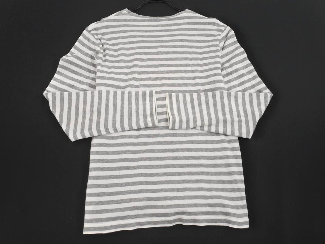 BurBERRY バーバリー ブラックレーベル リバーシブル ボーダー Tシャツ size2/グレー ■◇ ☆ edb7 メンズの画像5