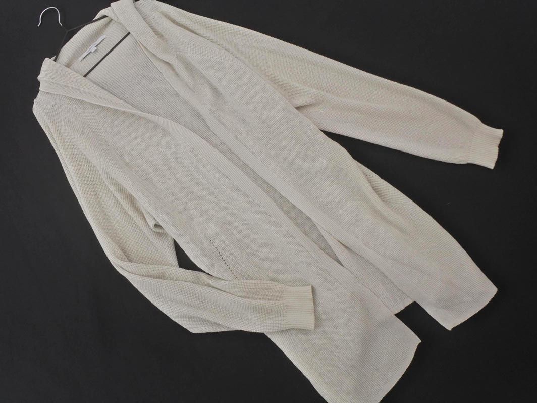 UNTITLED Untitled hood knitted long cardigan size2/ light gray #* * edb8 lady's 