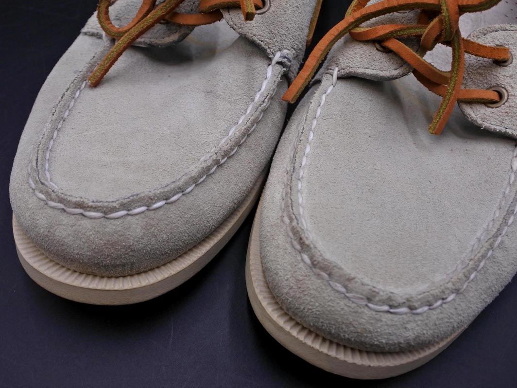 SPERRY TOPSIDER スペリートップサイダー スウェード デッキ シューズ size18(26cm位）/ベージュ ◇■ ☆ edb9 メンズの画像6