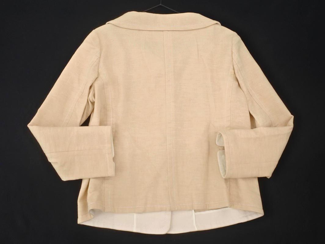 49AV JUNKO SHIMADA 49 avenue Junko Shimada cotton xlinen jacket size38/ beige #* * edc2 lady's 
