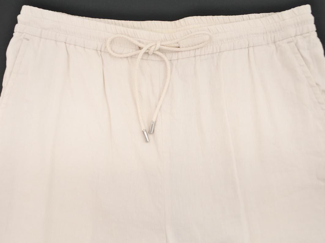 UNTITLED Untitled linen. tapered pants size2/ eggshell white #* * edc2 lady's 
