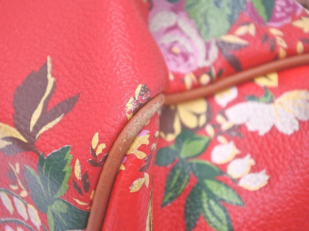 KENZO Kenzo цветочный принт камыш . ручная сумочка красный ## * edc6 женский 