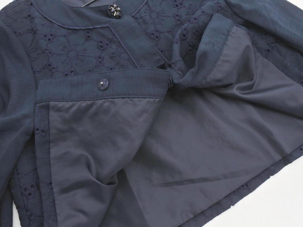 Aylesbury Aylesbury embroidery no color jacket size11/ dark blue #* * edc6 lady's 