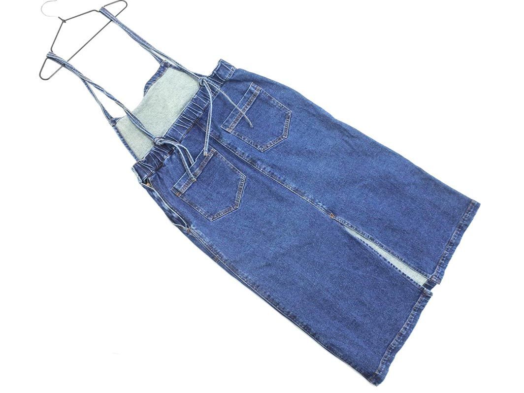 Ray BEAMS Ray Beams jumper Denim skirt size1/ blue ## * edc5 lady's 